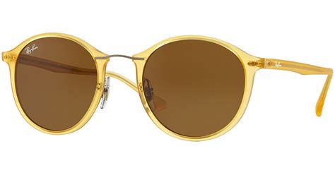 ray ban round yellow sunglasses.